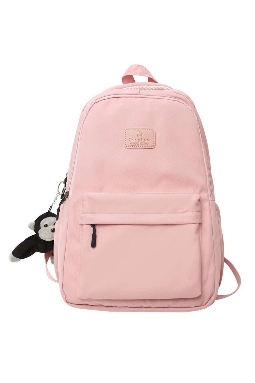 Solid Color Nylon Backpack