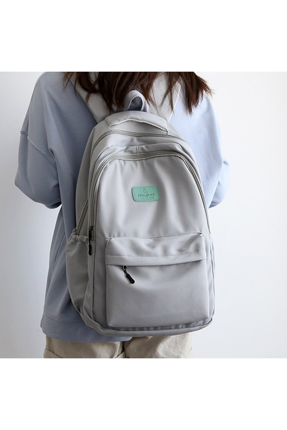 Colorful Nylon Backpack Solid Color Nylon Backpack – Nhuhn