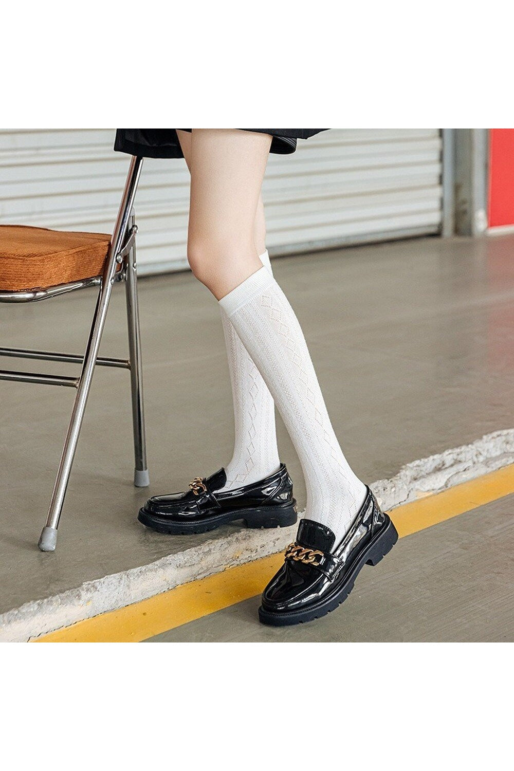Einfarbige Studentensocken