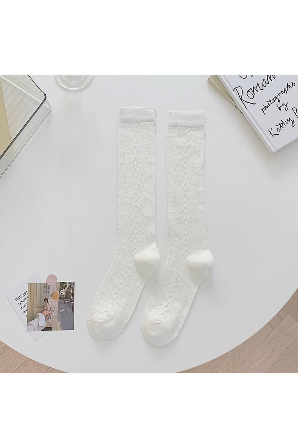 Einfarbige Studentensocken