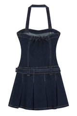 Spaghetti Strap Denim Dress