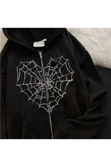 Fall Spider Web Hoodie