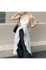 Split Grunge Tank Top