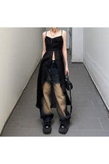 Split Grunge Tank Top