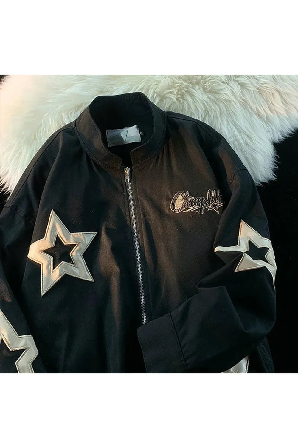 Fall Star Bomber Oversize Jacket