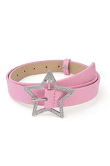 Star Buckle Rhinestone Belt