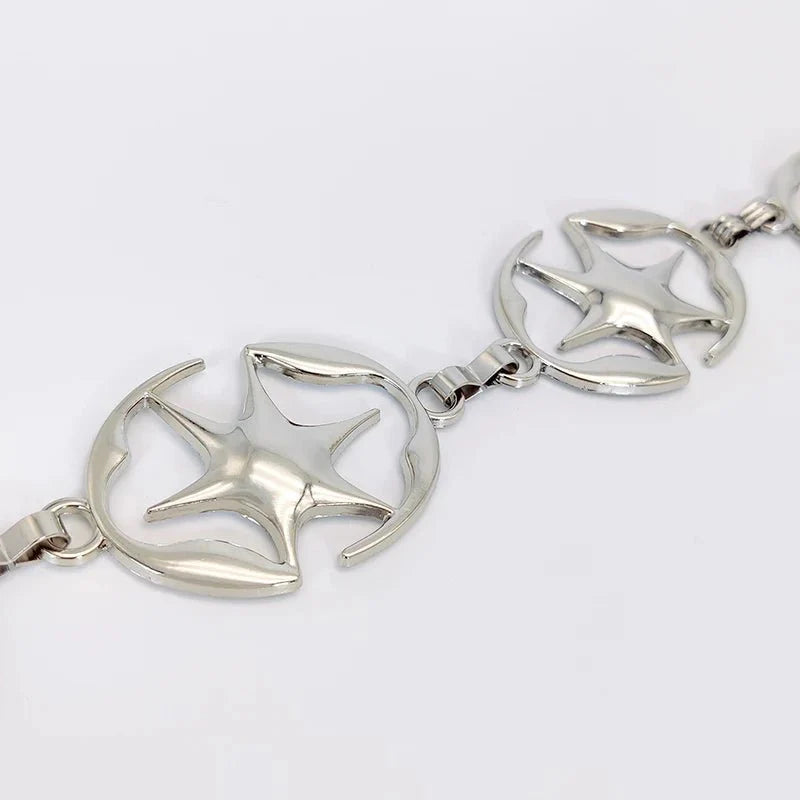 Star-Embellished Chain Belt