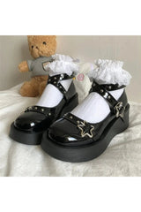 Starry Goth Mary Janes mit Plateau