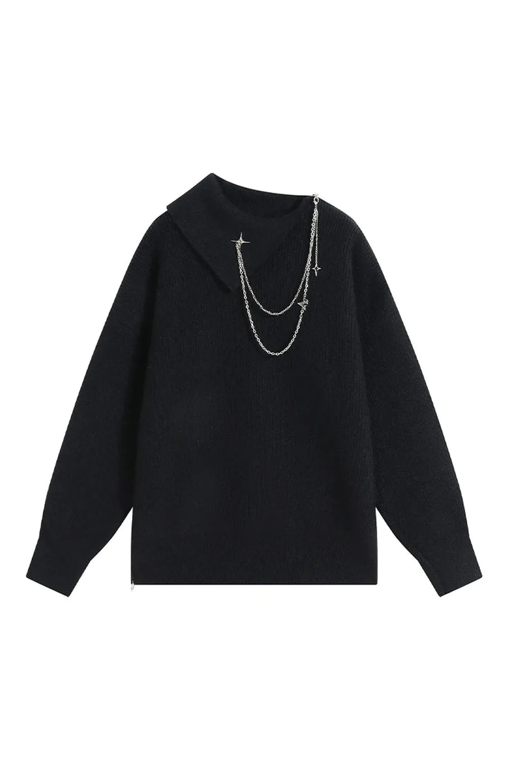 Stellar Chain Accent Sweater