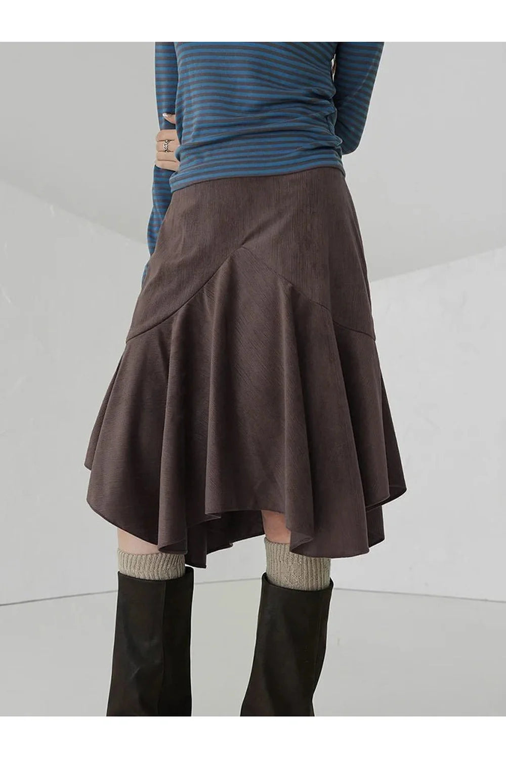 Straight Knee-Length Skirt