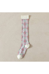 Strawberry Crystal Silk Socks