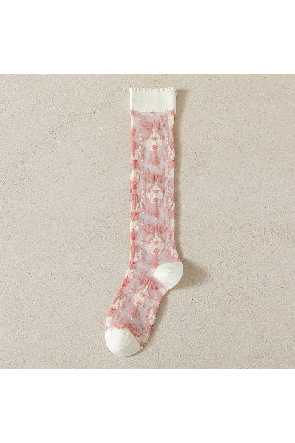 Strawberry Crystal Silk Socks