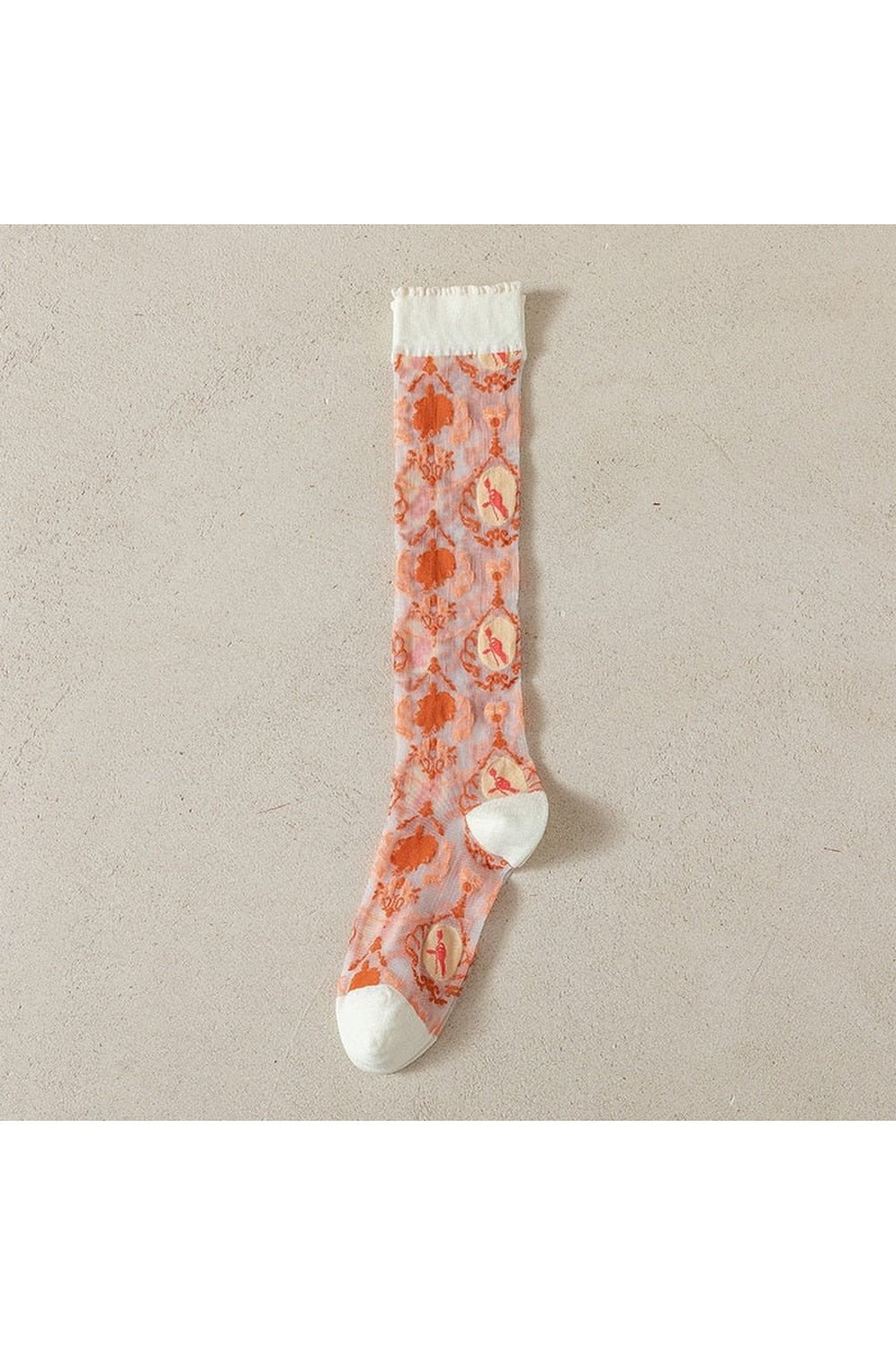 Strawberry Crystal Silk Socks