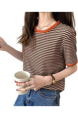 Striped Korean Summer T-shirt