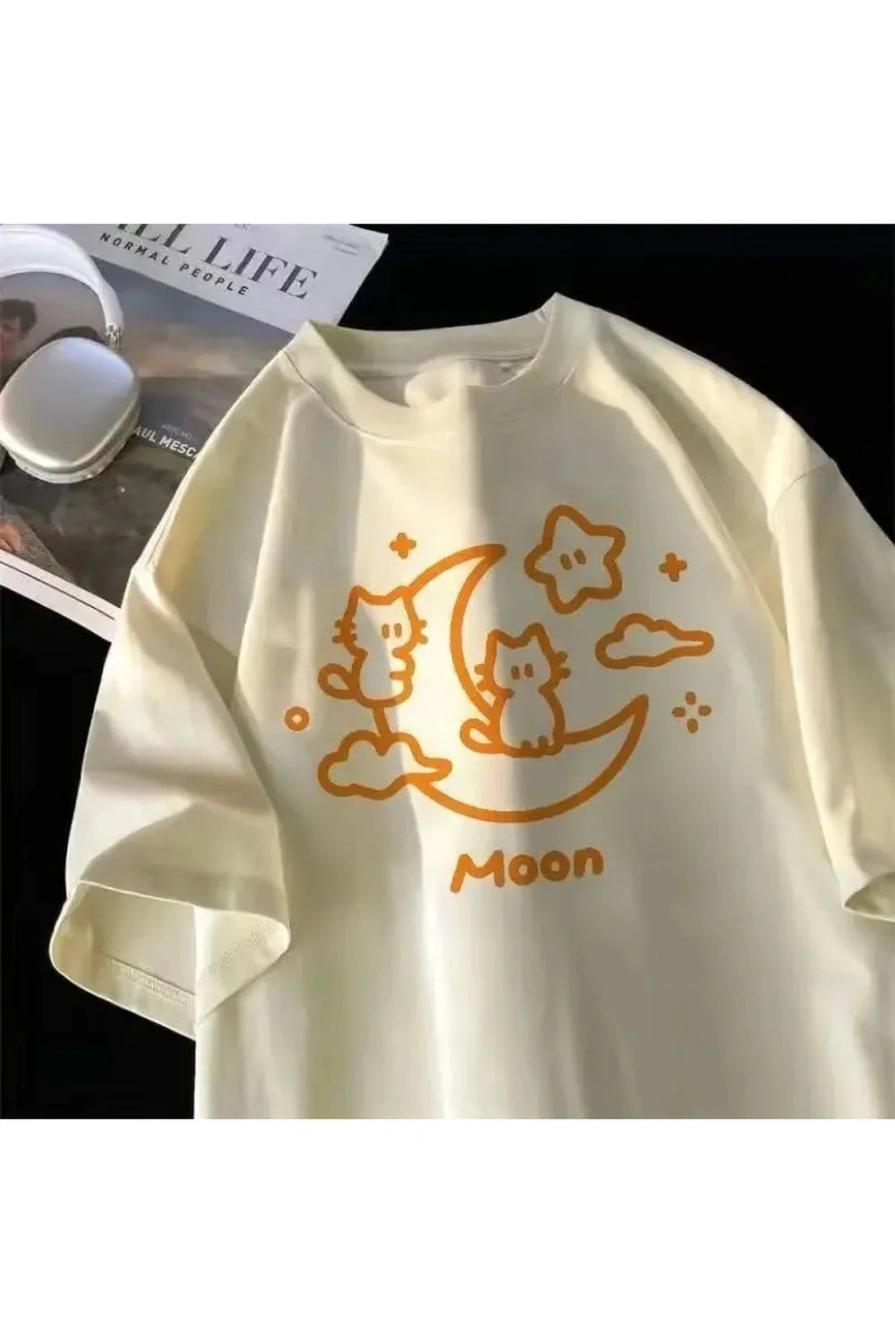 Summer Cartoon Cat T-shirt