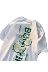 Summer T-shirt with Lime Print