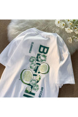 Summer T-shirt with Lime Print