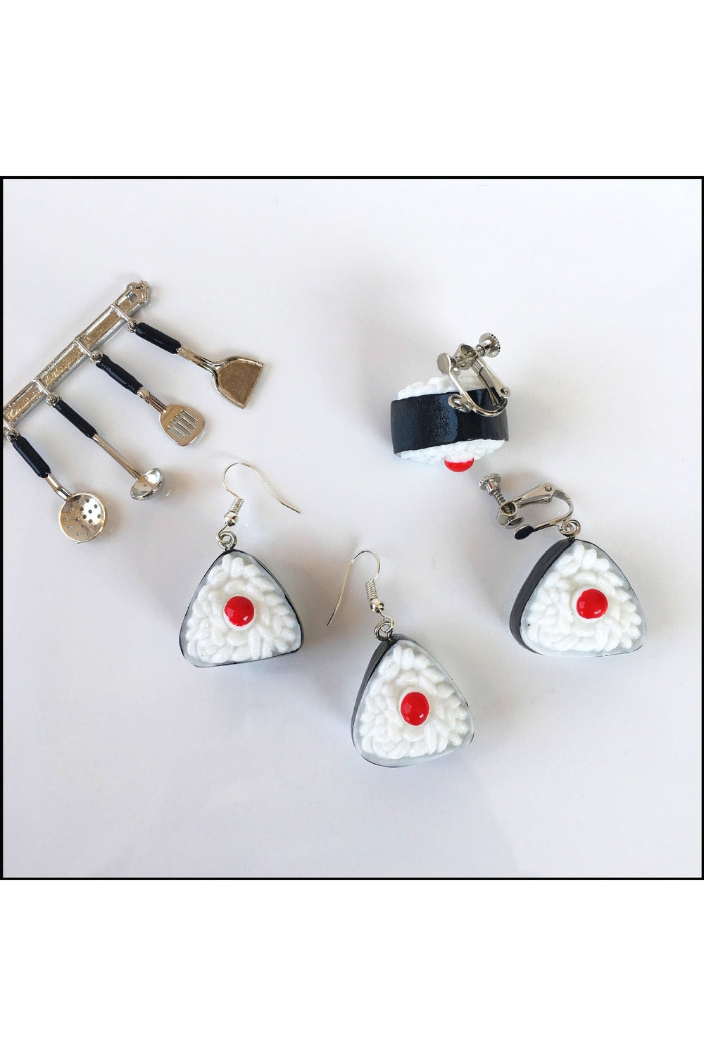 Sushi Dangle Drop Earrings