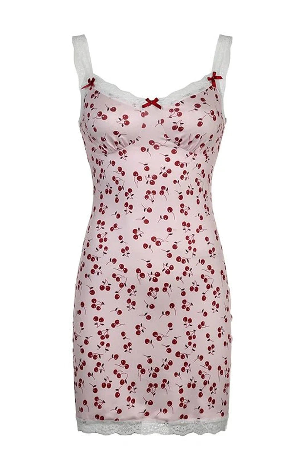 Sweet Cherry Print Mini Dress