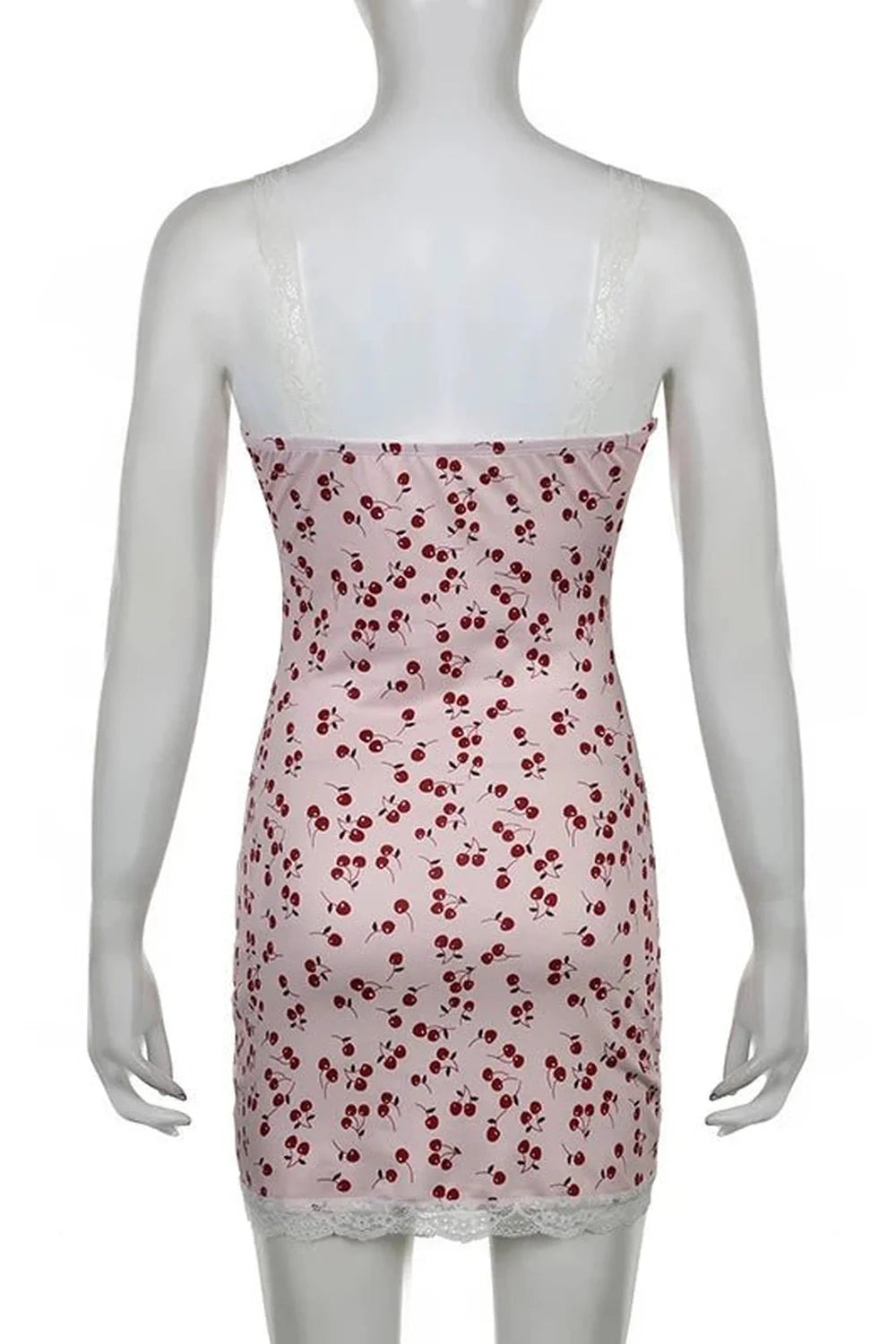 Sweet Cherry Print Mini Dress