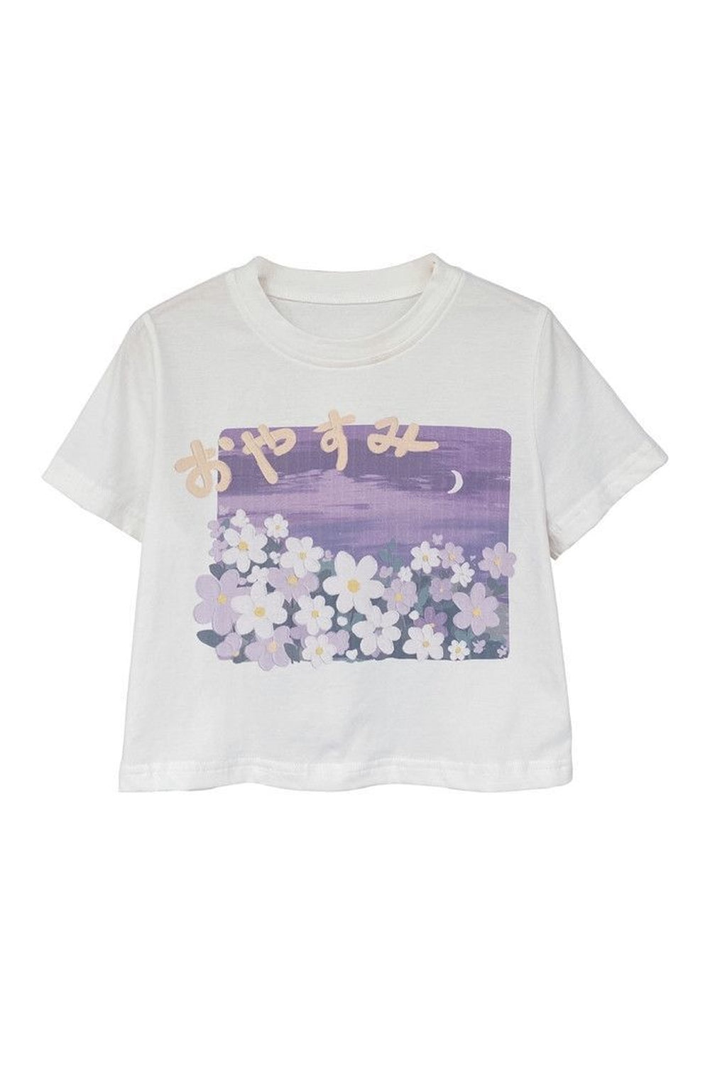 Sweet Floral O-neck T-shirt