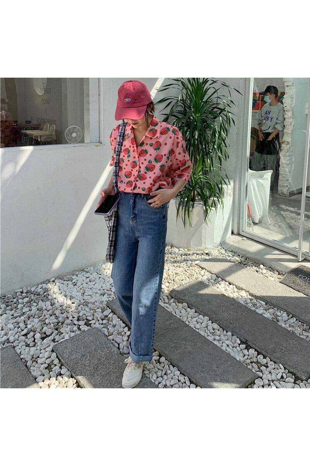 Sweet Korean Print Shirt