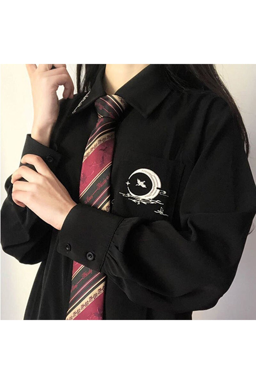 Chemisier brodé vintage doux