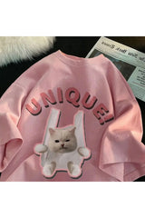 T-shirt with a cat "Unique"