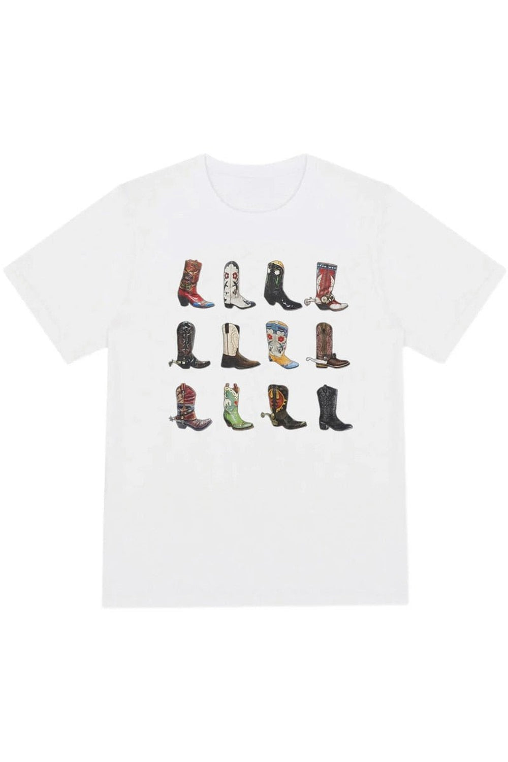 T-shirt with boots print