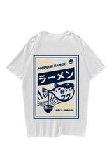T-Shirt mit Kugelfisch-Print 