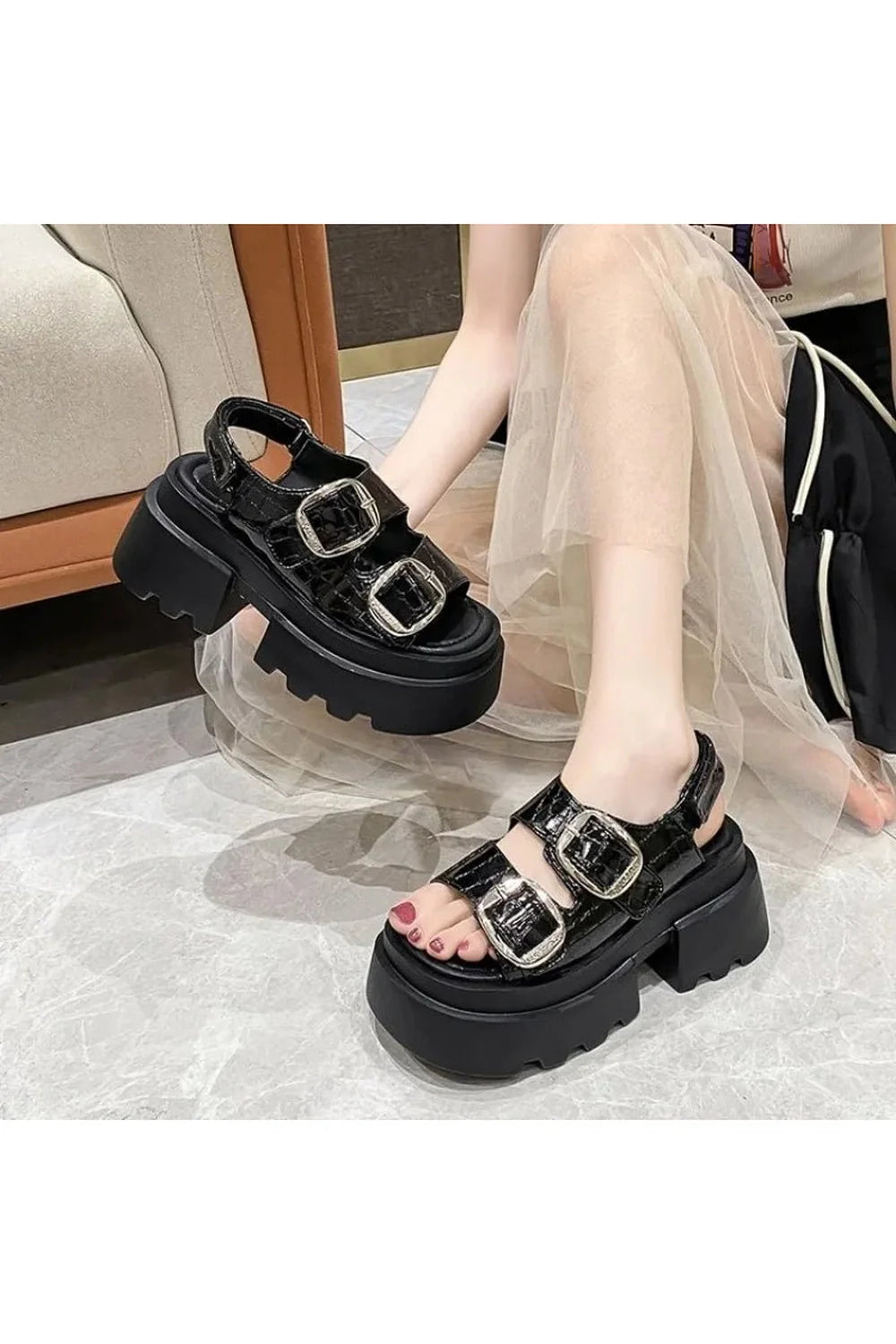 Thick Sole Punk Sandals