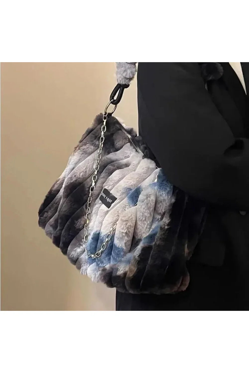 Tie Dye Plush Tote Bag