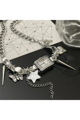 Timekeeper Charm Choker Necklace