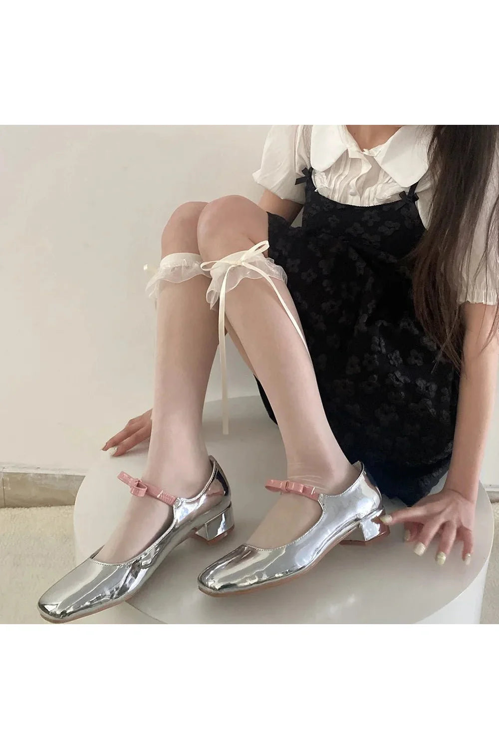 Transparent Nylon Long Socks