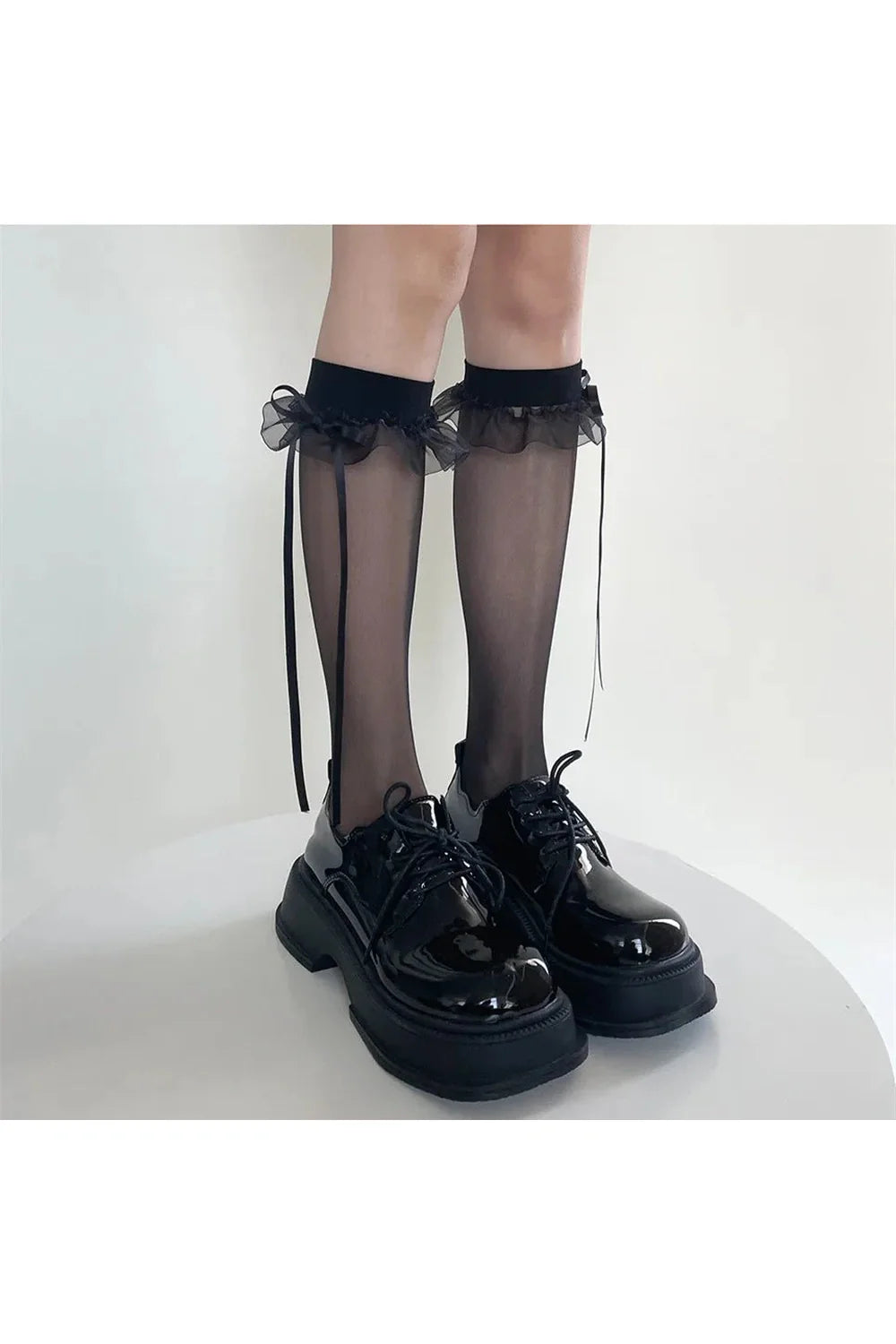 Transparent Nylon Long Socks