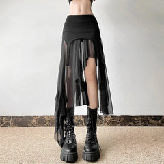 Twilight Shroud High-Low Skirt