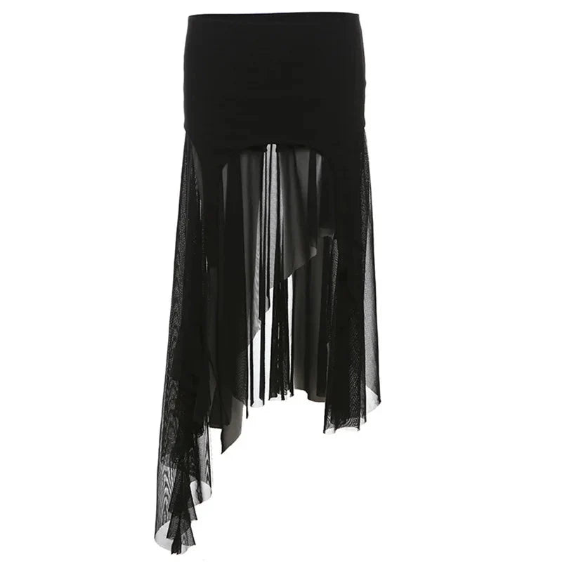 Twilight Shroud High-Low Skirt