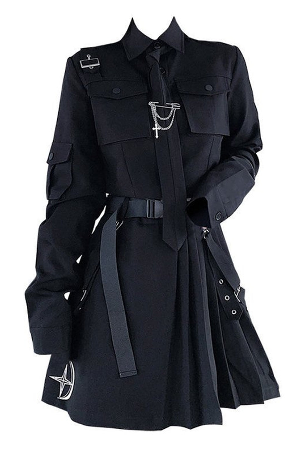 Two-piece Goth Punk Style Suit Set