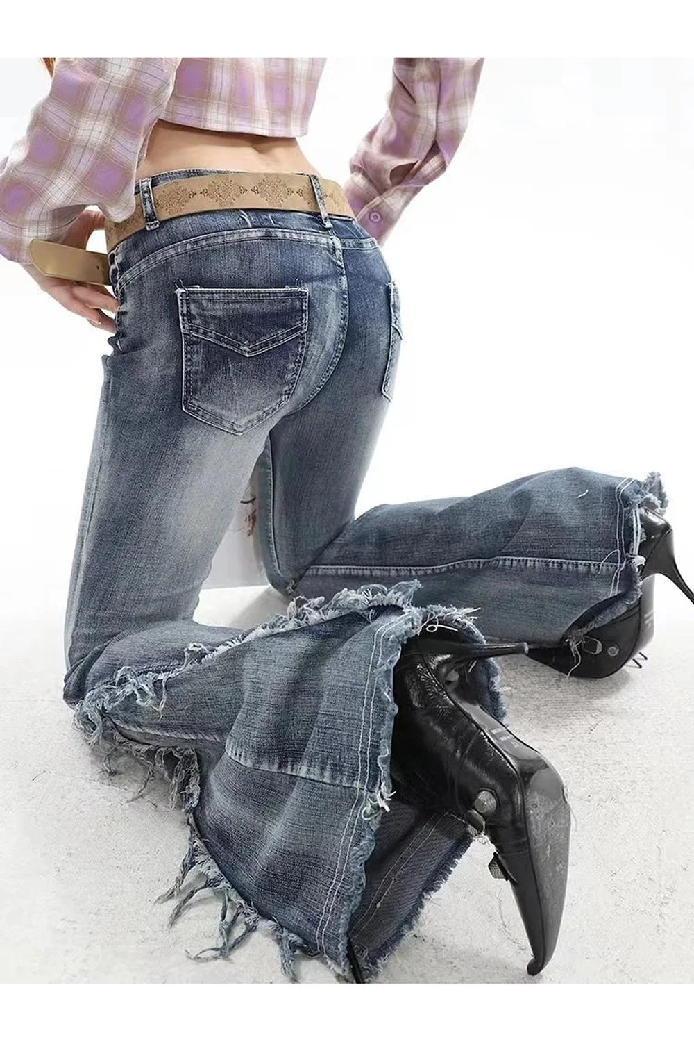 Urban Cascade Denim Hose