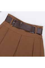 Utility Belted Mini Skirt