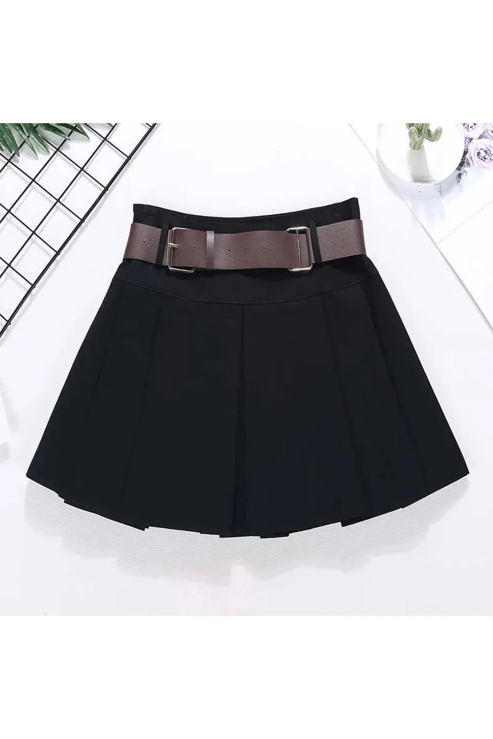 Utility Belted Mini Skirt