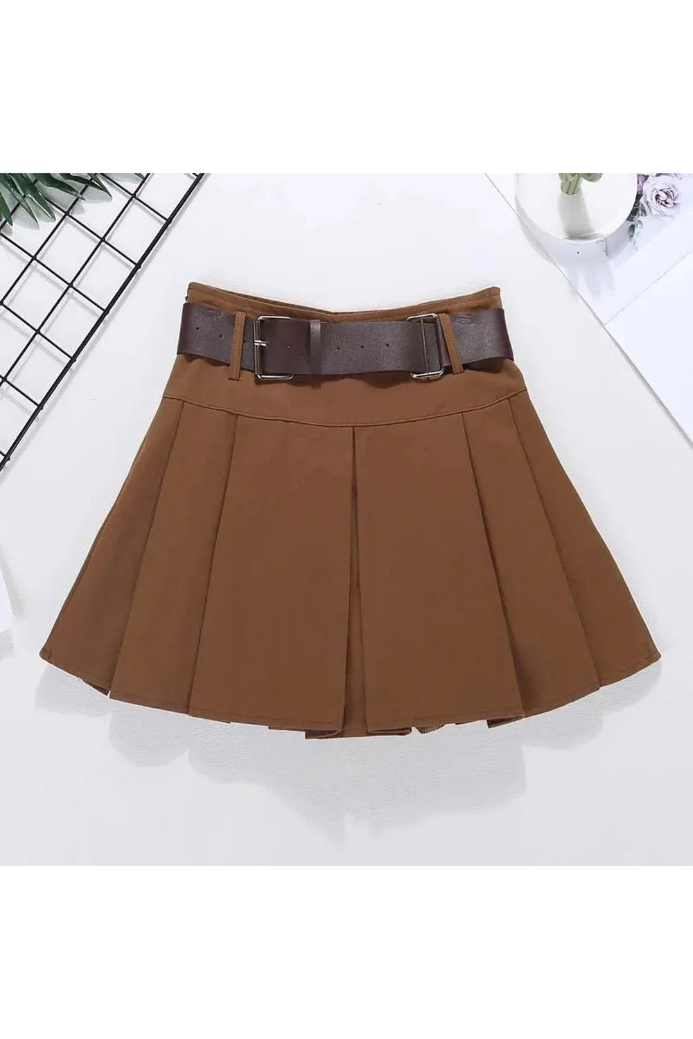 Utility Belted Mini Skirt