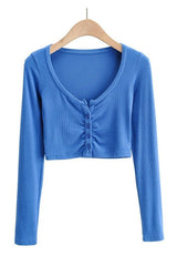 V-neck Long Sleeve Top