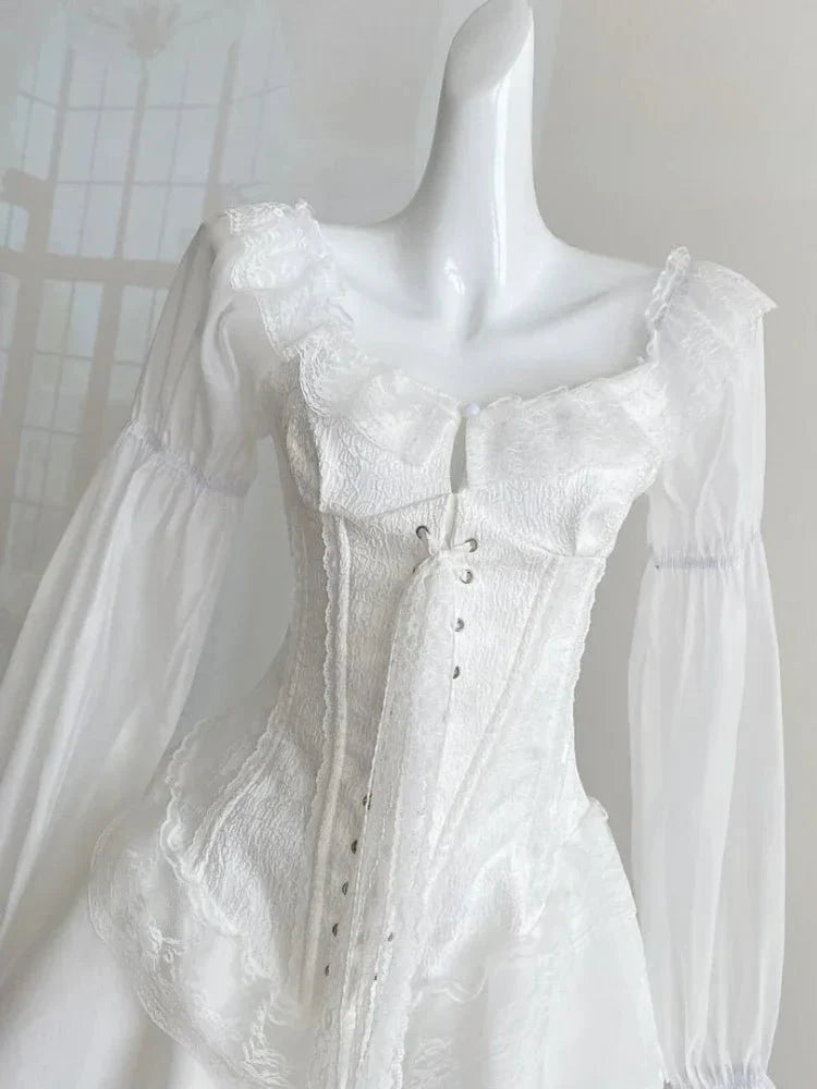 Victorian Romance Lace Corset Dress