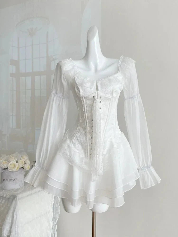 Victorian Romance Lace Corset Dress