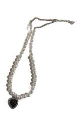 Collier vintage esthétique en forme de cœur