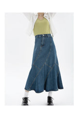 Vintage Blue  Denim Skirt