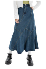 Vintage Blue  Denim Skirt