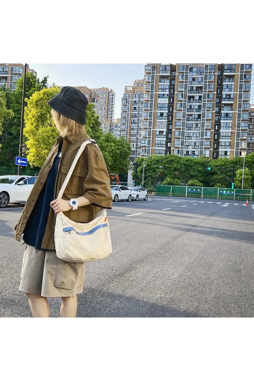 Vintage Canvas Korean Messenger Handbag