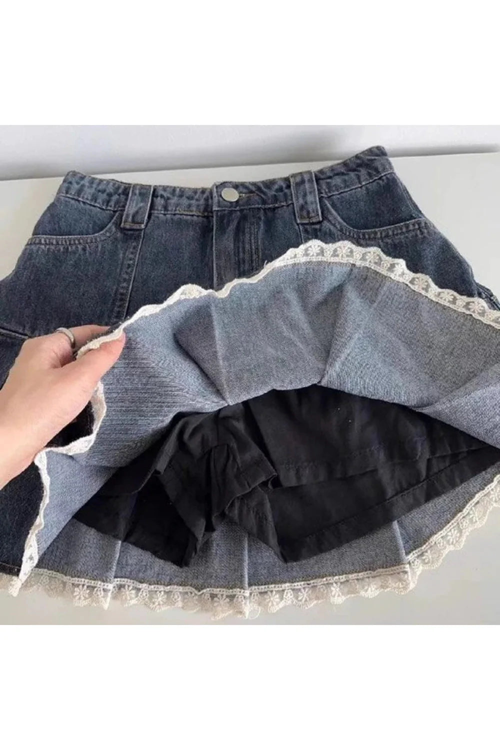 Vintage Denim Minirock